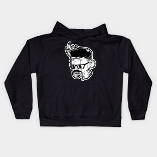 moustache man Kids Hoodie